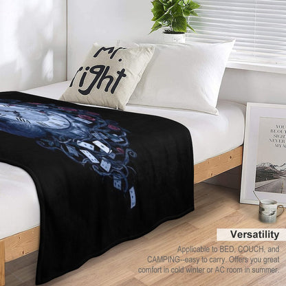 Time in Wonderland Throw Blanket