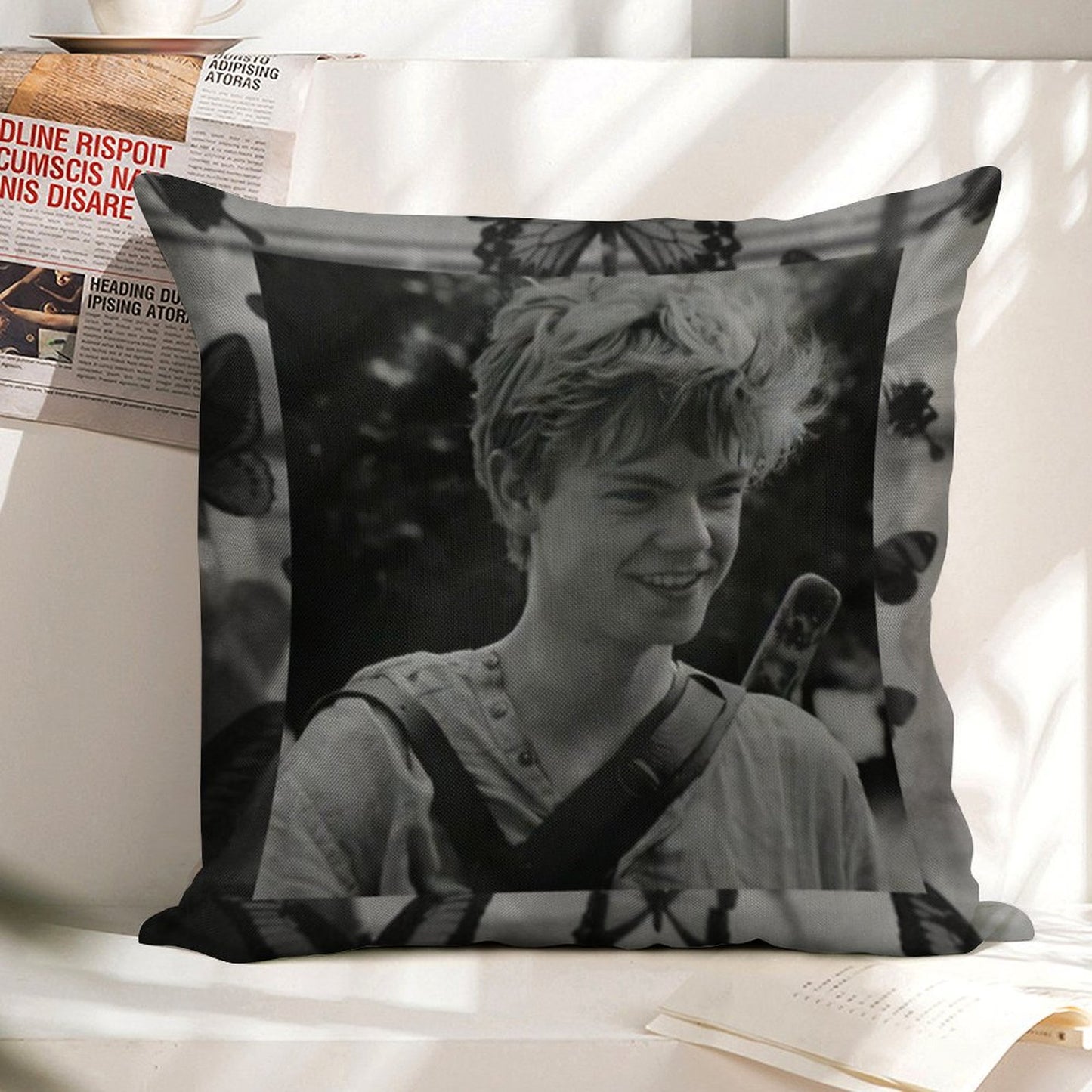 The Maze Runner Newt Blanket Linen Throw Pillow Cover