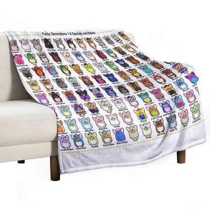 Furby Collection Throw Blanket
