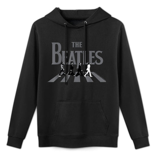 The Beatles - Abbey Road Greyscale Album Cover Casual Wear Hoodie