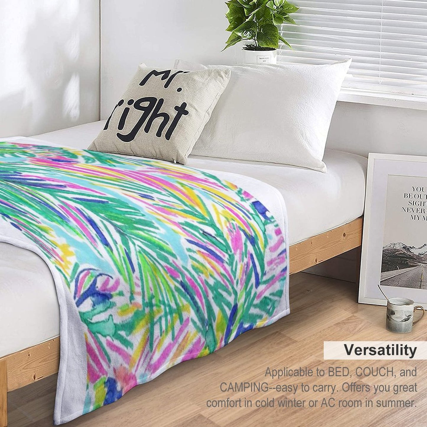 Coconut Lilly Tree Throw Blanket