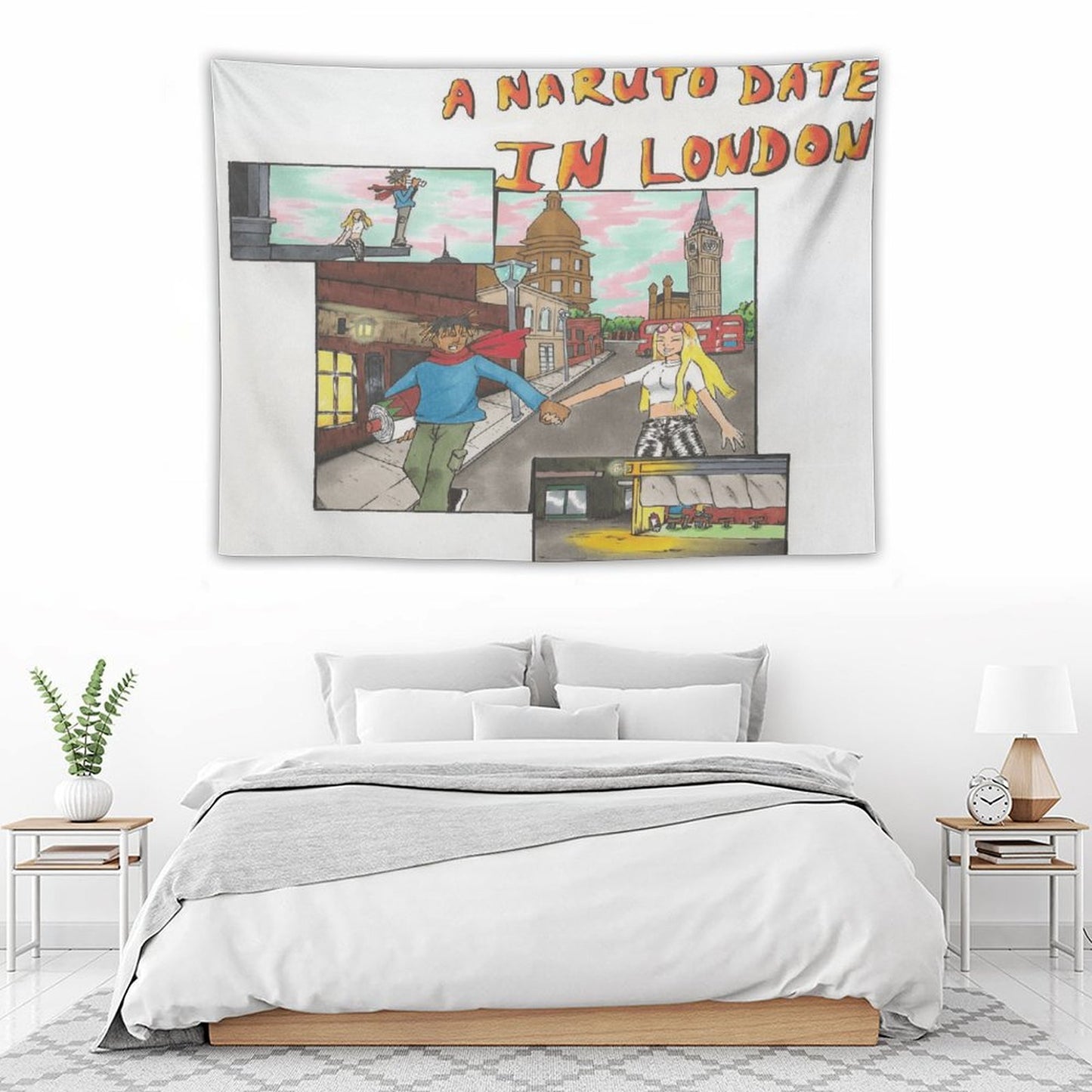A Naruto Date In London Tapestry