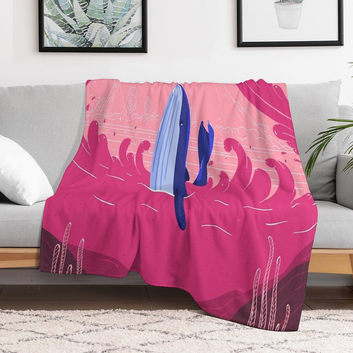 Whale Throw Blanket