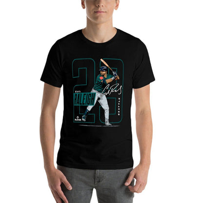 Cal Raleigh  Seattle MLB Baseball Players  MLBCRA202M  High-quality Stitching T-Shirt