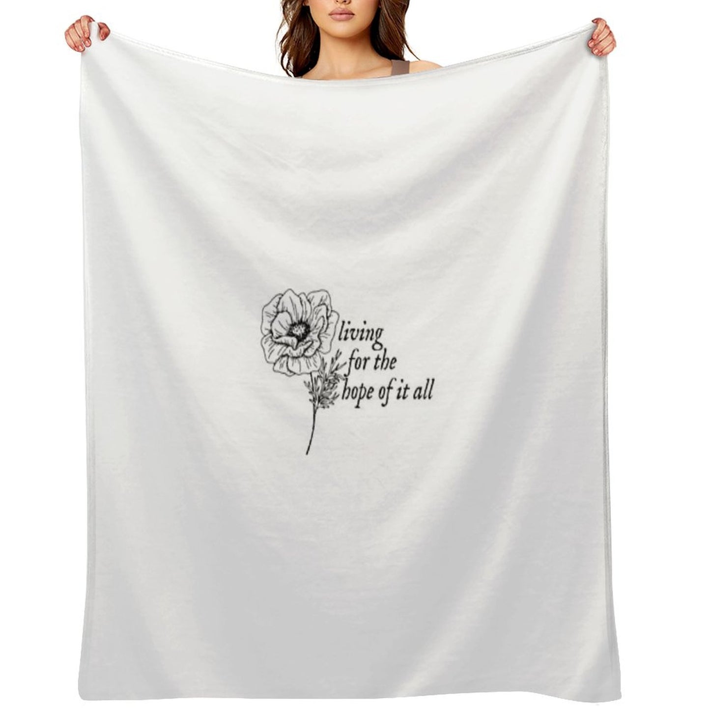 Taylor Swift - August Lyrics Throw Blanket