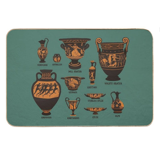 Ancient Greek Pottery Bath Mat