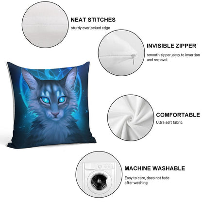 Warriors Jayfeather Soft Decorative Cover Throw Pillow