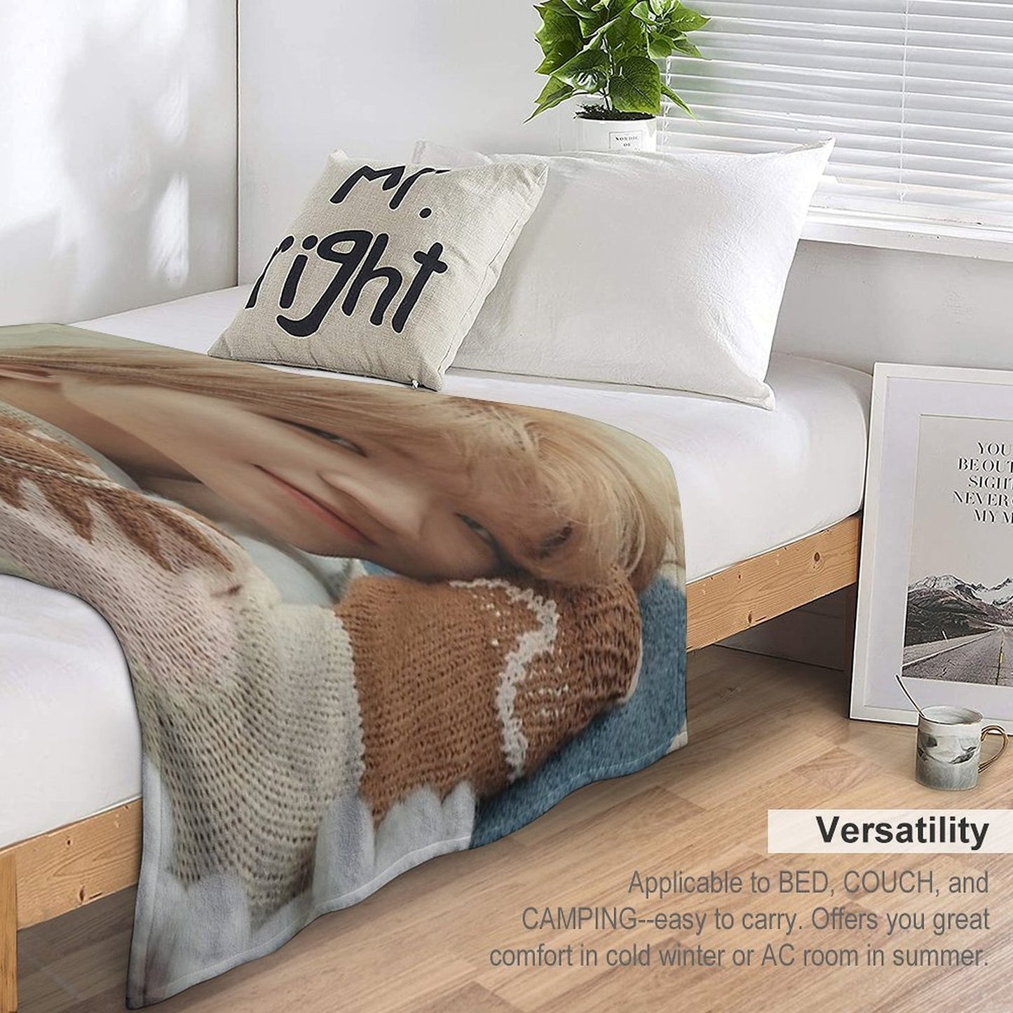 Seventeen Woozi Power of Love Throw Blanket