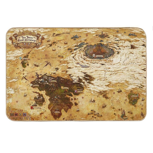 FFXIV New Updated World Map Hydaelyn Eorzea Bath Mat