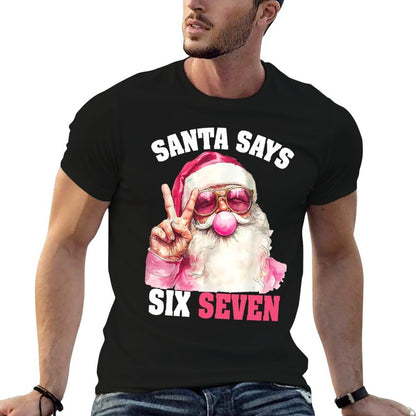Funny Santa Says Six Seven Christmas 67 Meme Xmas Boys Girls  Moisture-wicking T-Shirt