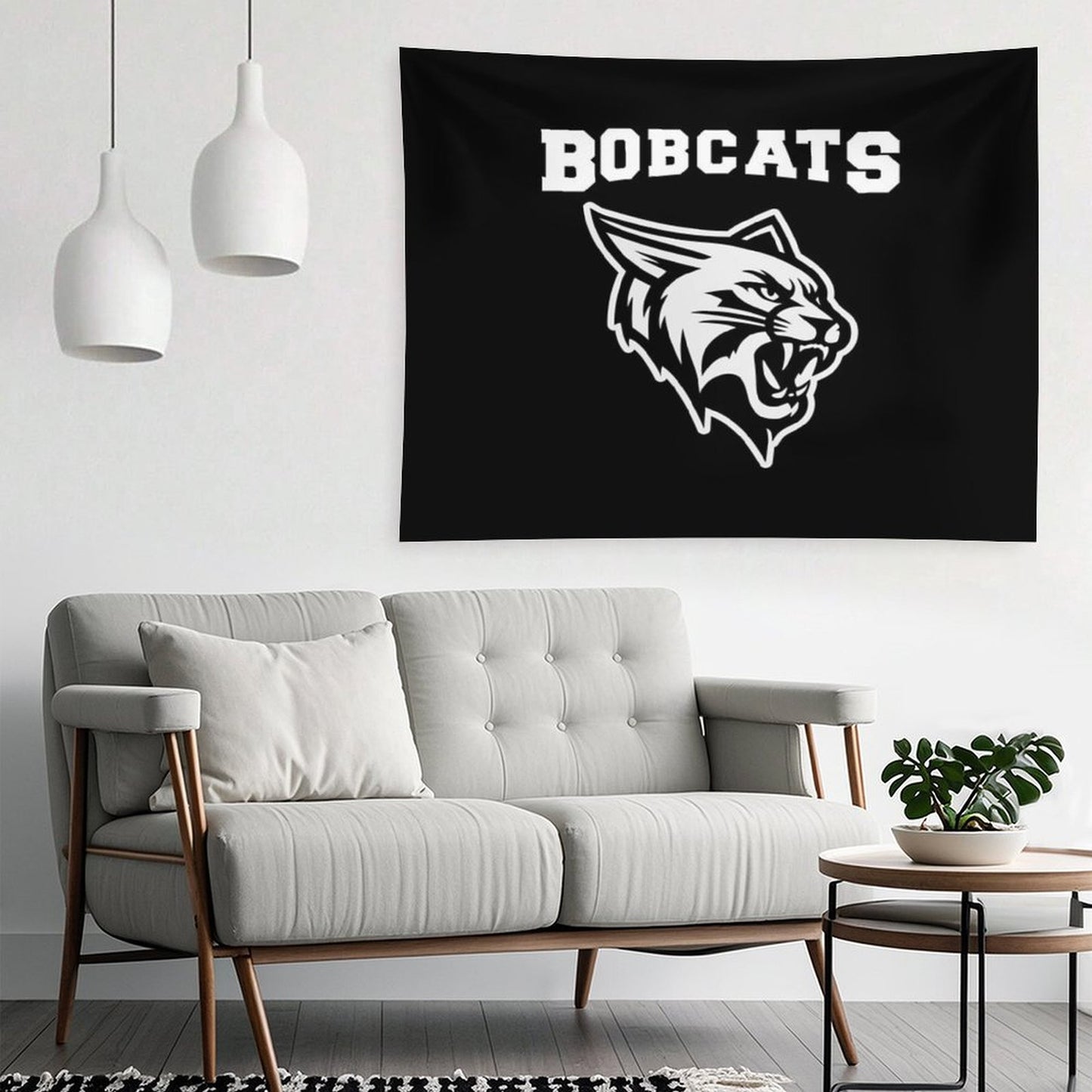 Bobcats Sports with Mascot Tapestry