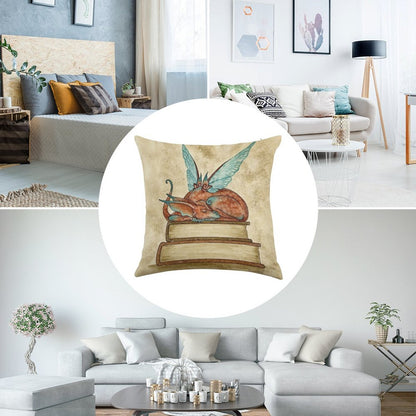 Nap Time Linen Throw Pillow Cover