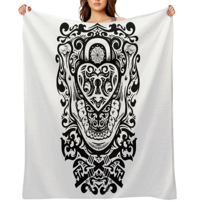 The Key to My Teeth Throw Blanket