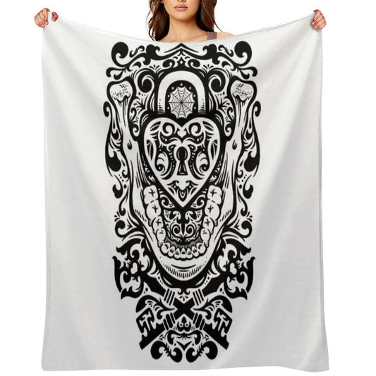 The Key to My Teeth Throw Blanket