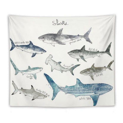 Sharks - Landscape Format Tapestry