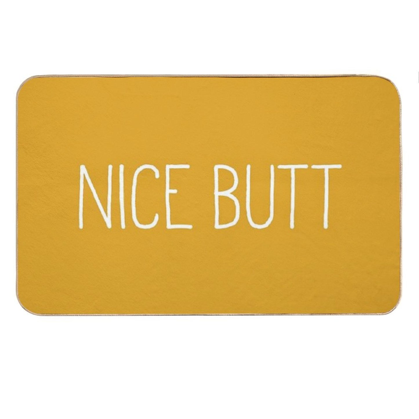 Nice Butt Mustard Bath Mat