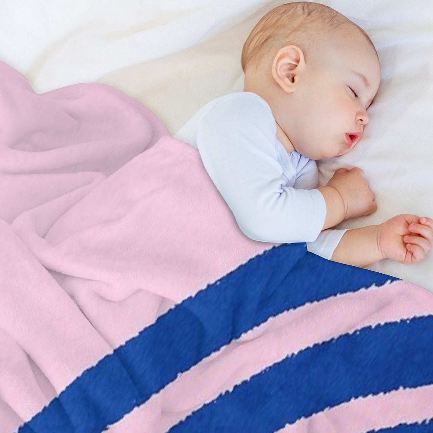 Blue Lines, Abstract Pattern, Mid Century Abstract Art Throw Blanket