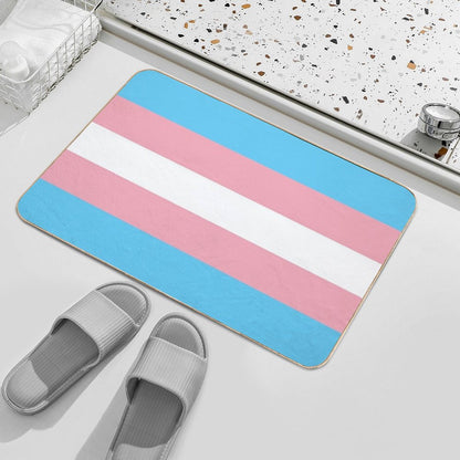 Transgender Pride Flag Bath Mat
