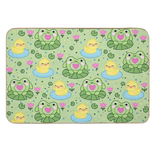 Green Froggo Design  Easy To Clean Bath Mat