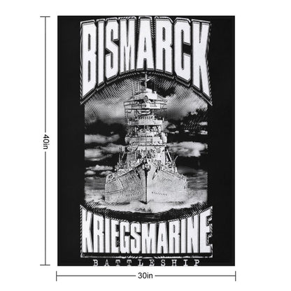 Battleship Bismarck Throw Blanket