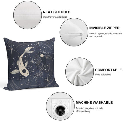 Tui And La Soft Skin-Friendly Throw Pillow