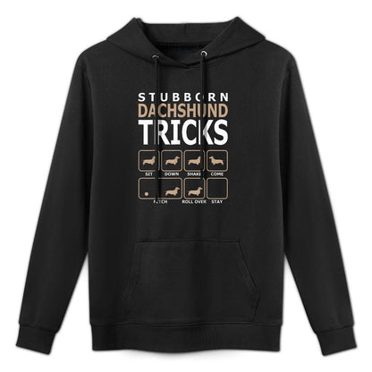 Stubborn Dachshund Tricks Tshirt Cotton-Polyester Blend Hoodie