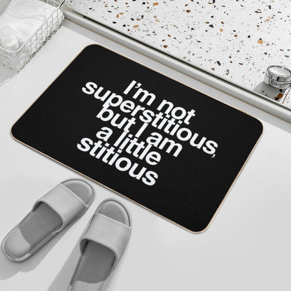 A Little Stitious Bath Mat