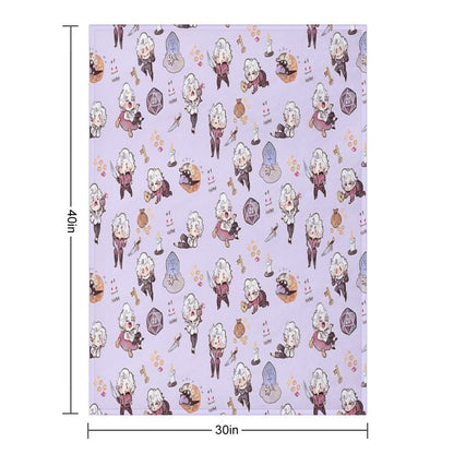 Vampire Blueberry Throw Blanket