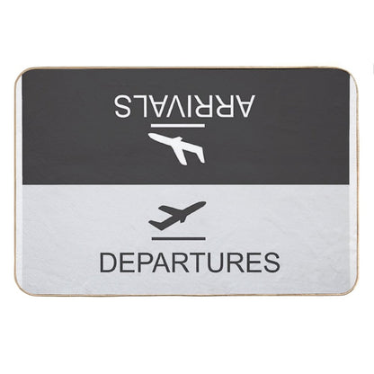 Flight Arrival And Departure Bath Mat