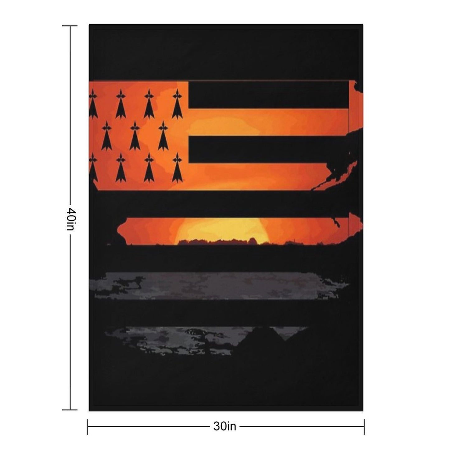 Gwenn Ha Du And Sunset in Brittany Throw Blanket