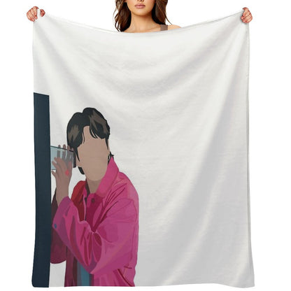 Jungkook Left And Right Throw Blanket