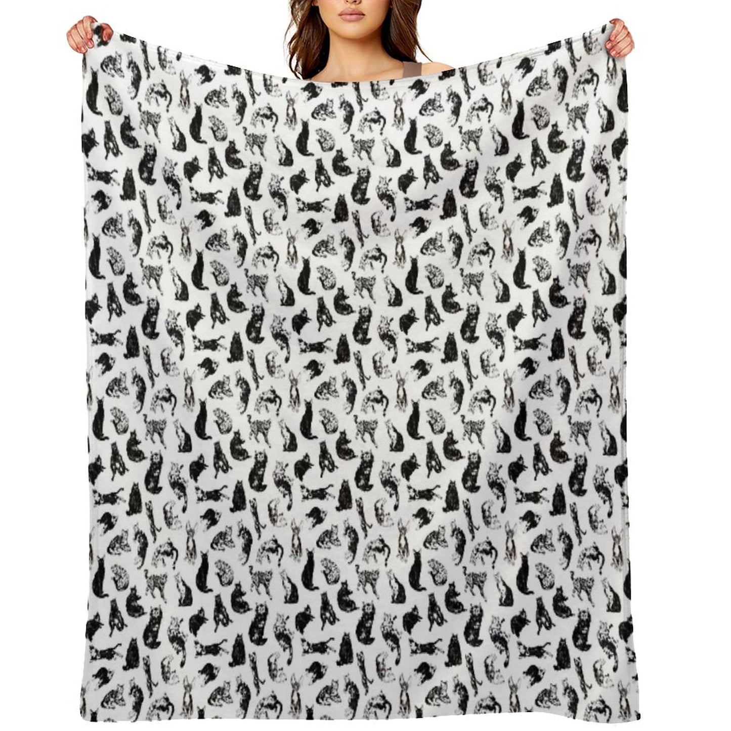 Kitty Kitty, Bang-bang! Throw Blanket