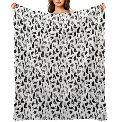 Kitty Kitty, Bang-bang! Throw Blanket