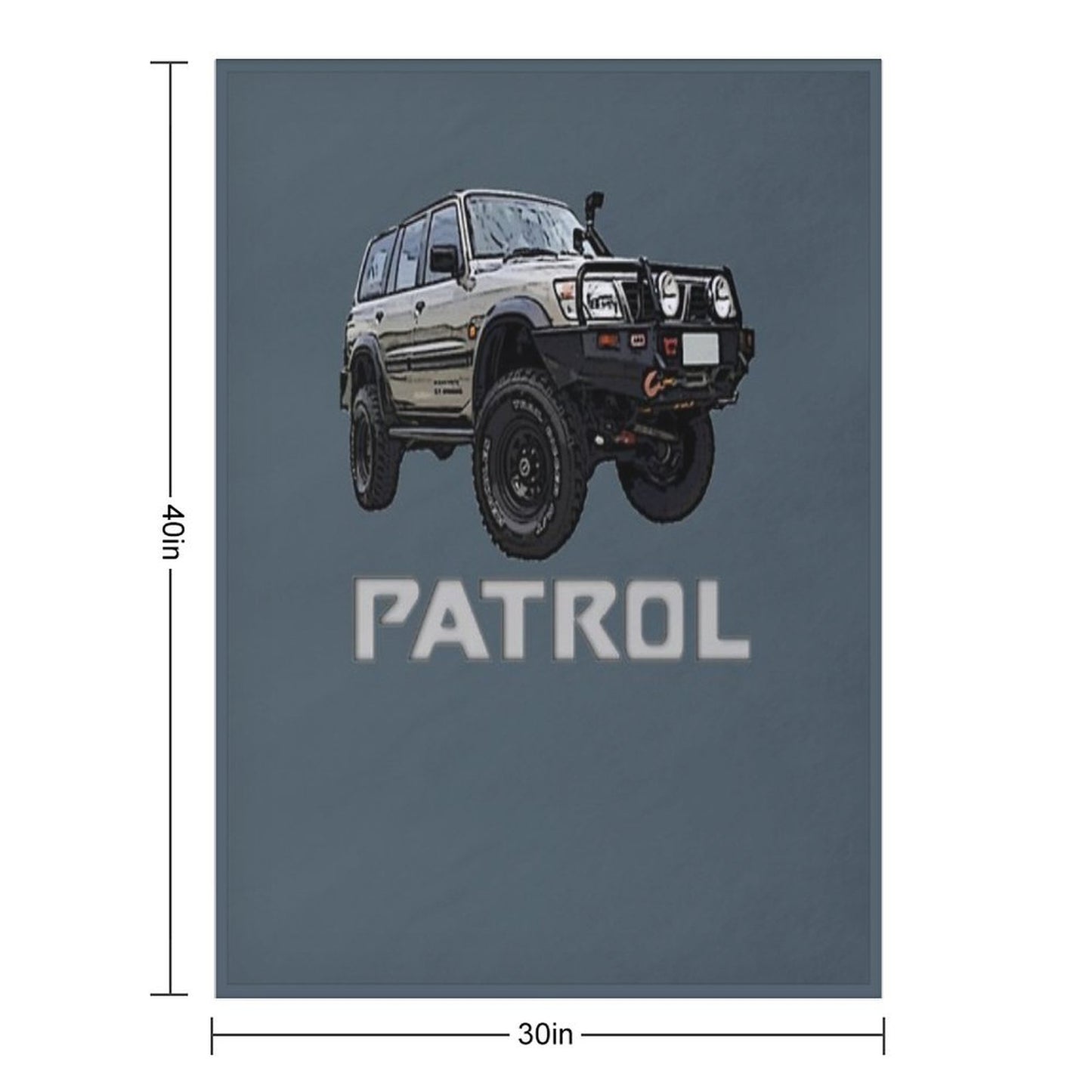 Nissan Patrol GU Throw Blanket