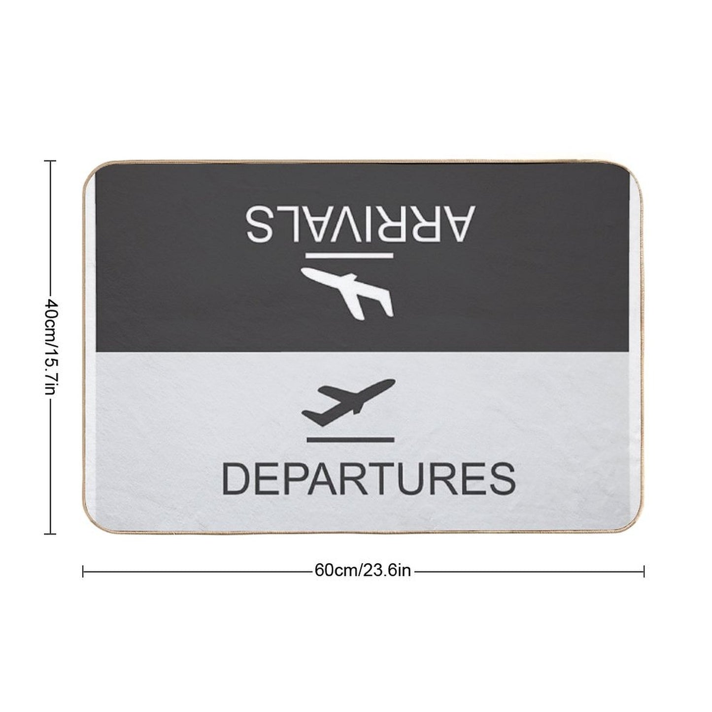 Flight Arrival And Departure Bath Mat