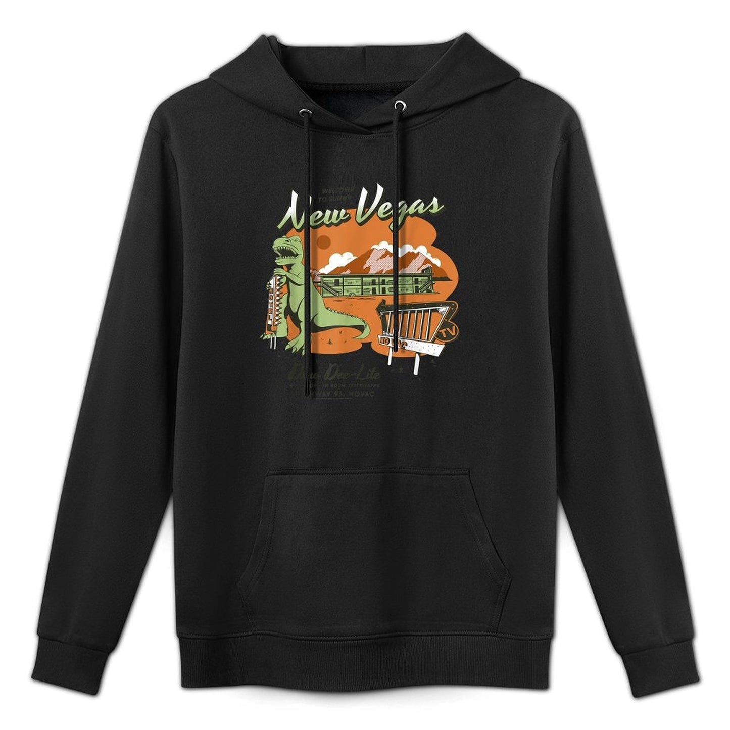 Fallout Welcome to New Vegas Dino Dee-Lite Video Game Customizable Surface Hoodie