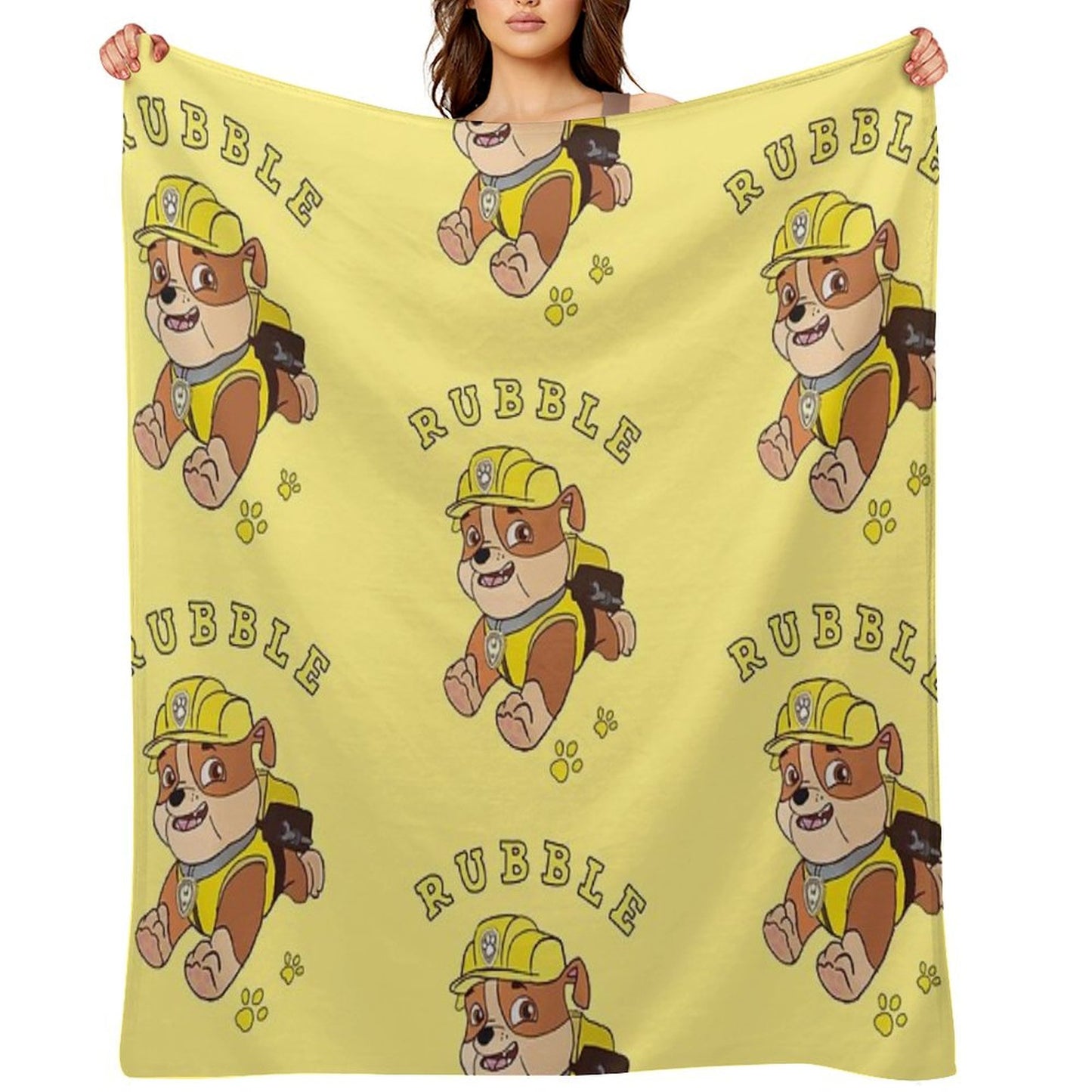 Rubble Paw Patrol Throw Blanket