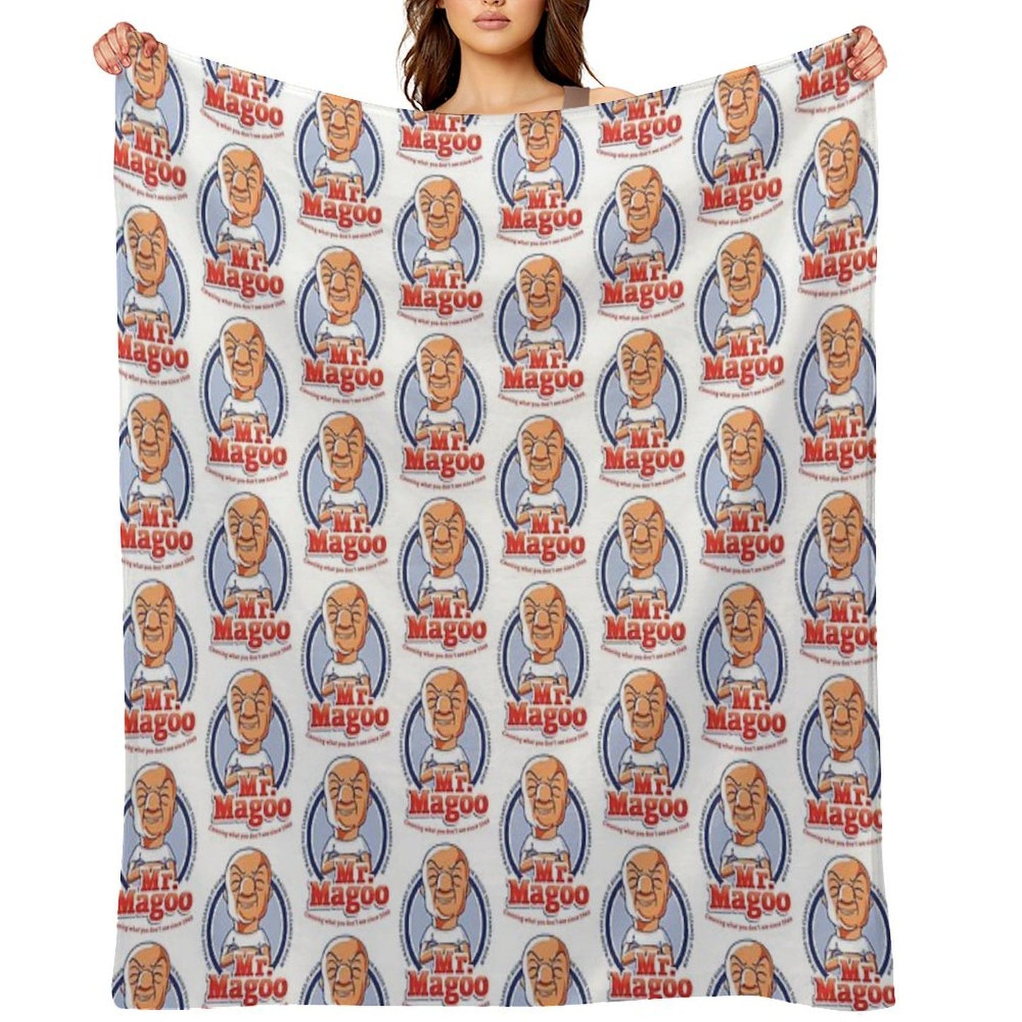 Mr. Magoo As Mr. Clean Throw Blanket