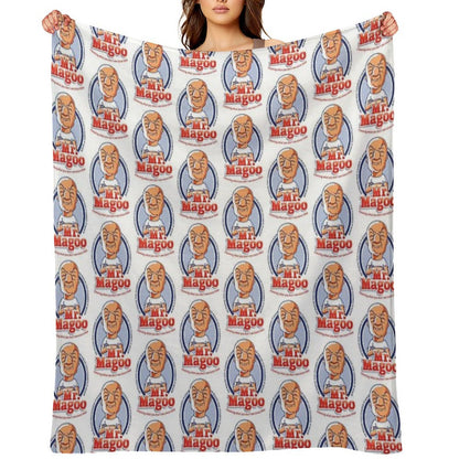 Mr. Magoo As Mr. Clean Throw Blanket