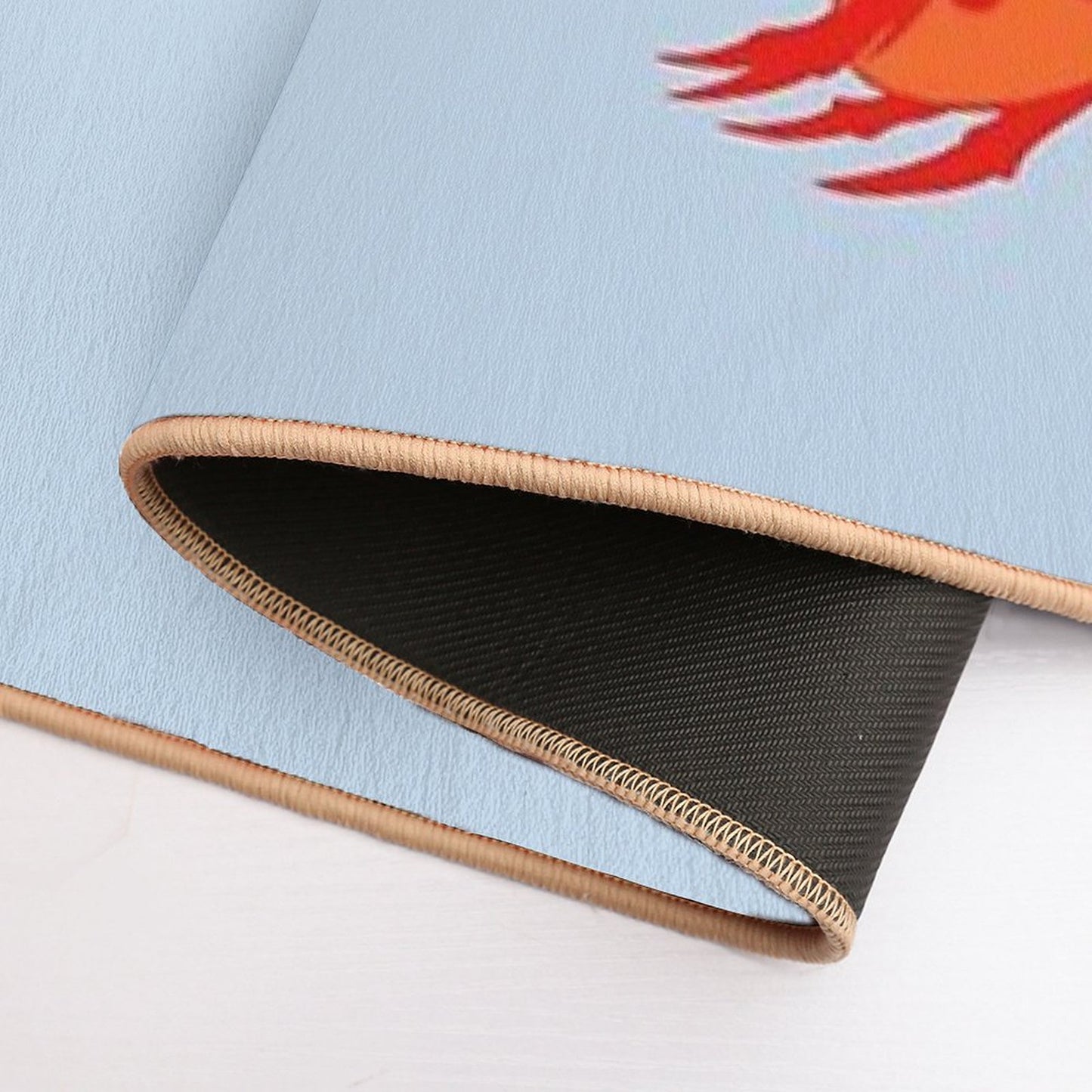 Red Crustacean Bath Mat