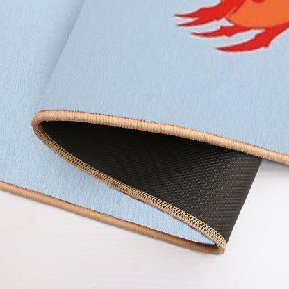 Red Crustacean Bath Mat