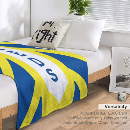 Leeds United Throw Blanket