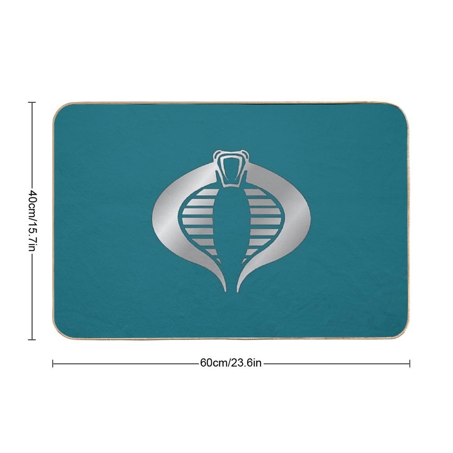 Gi Joe Cobra Copperhead Logo Bath Mat