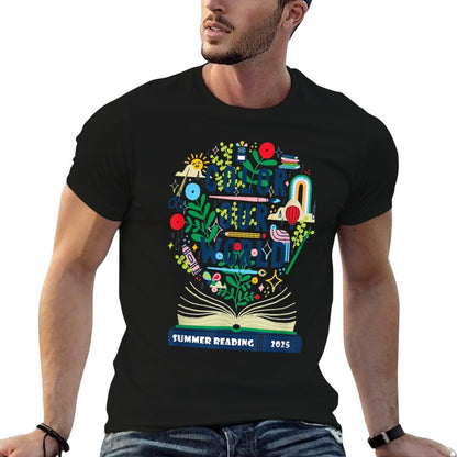 Color Our World Summer Reading 2025 Boho Wildflower Book  Eco-friendly Material T-Shirt