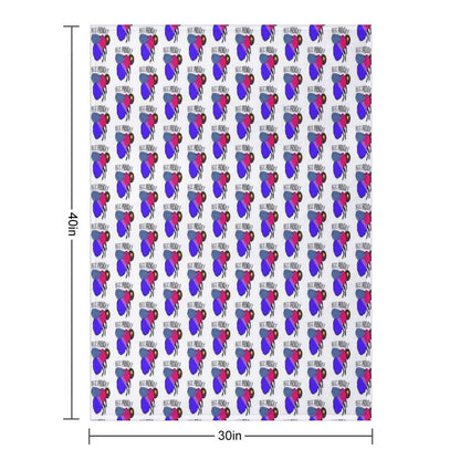 Bee Proud (Bisexual Flag) Throw Blanket