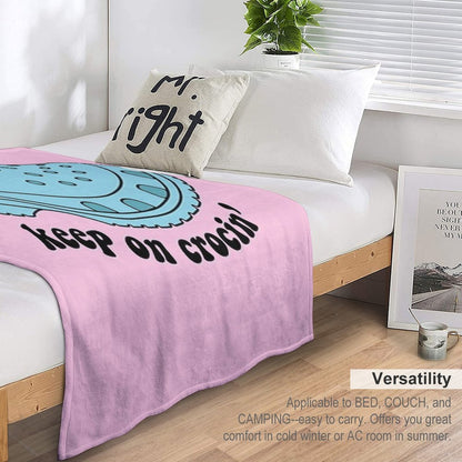 Keep On Crocin' Throw Blanket