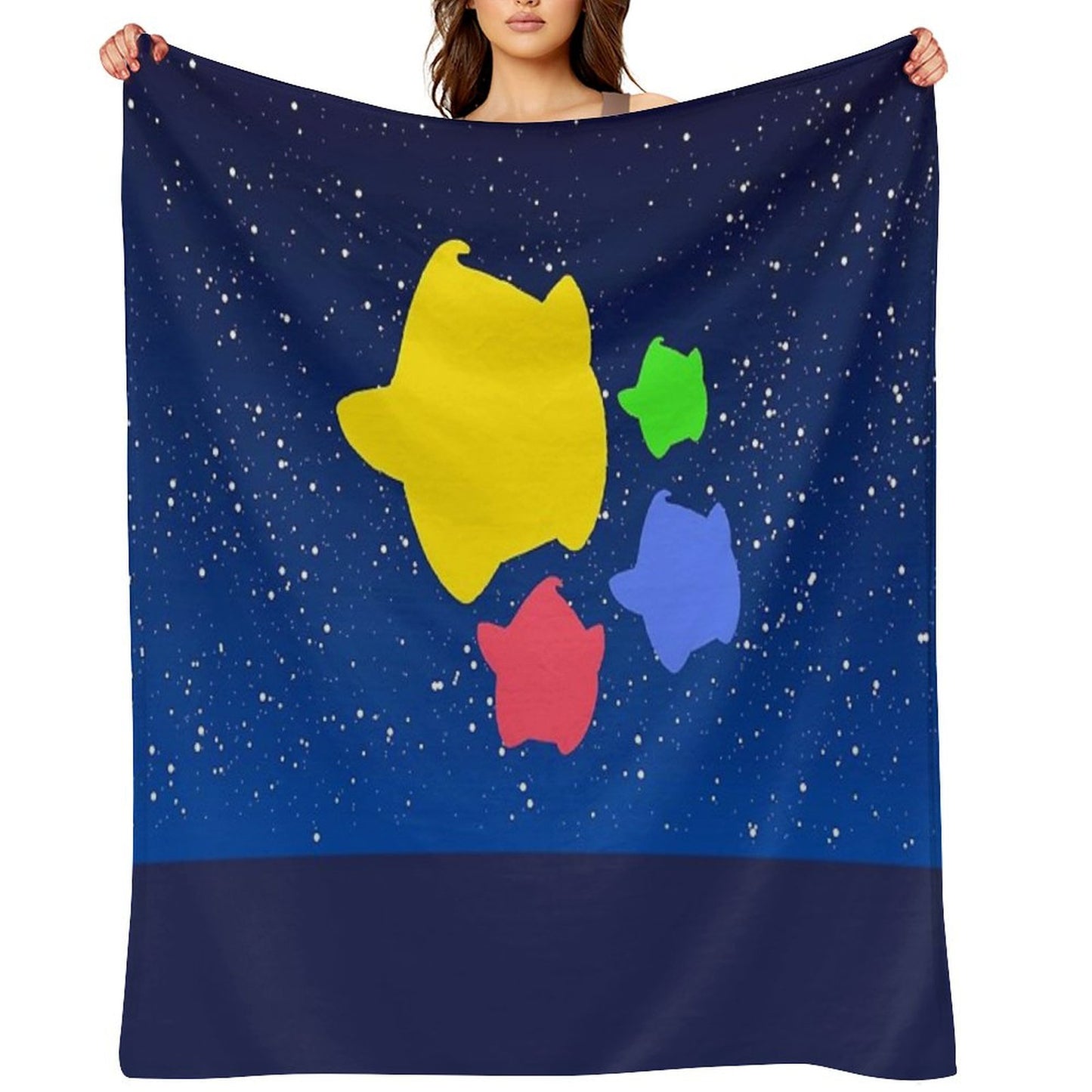 Lumas (Yellow, Red, Blue, Green) Throw Blanket