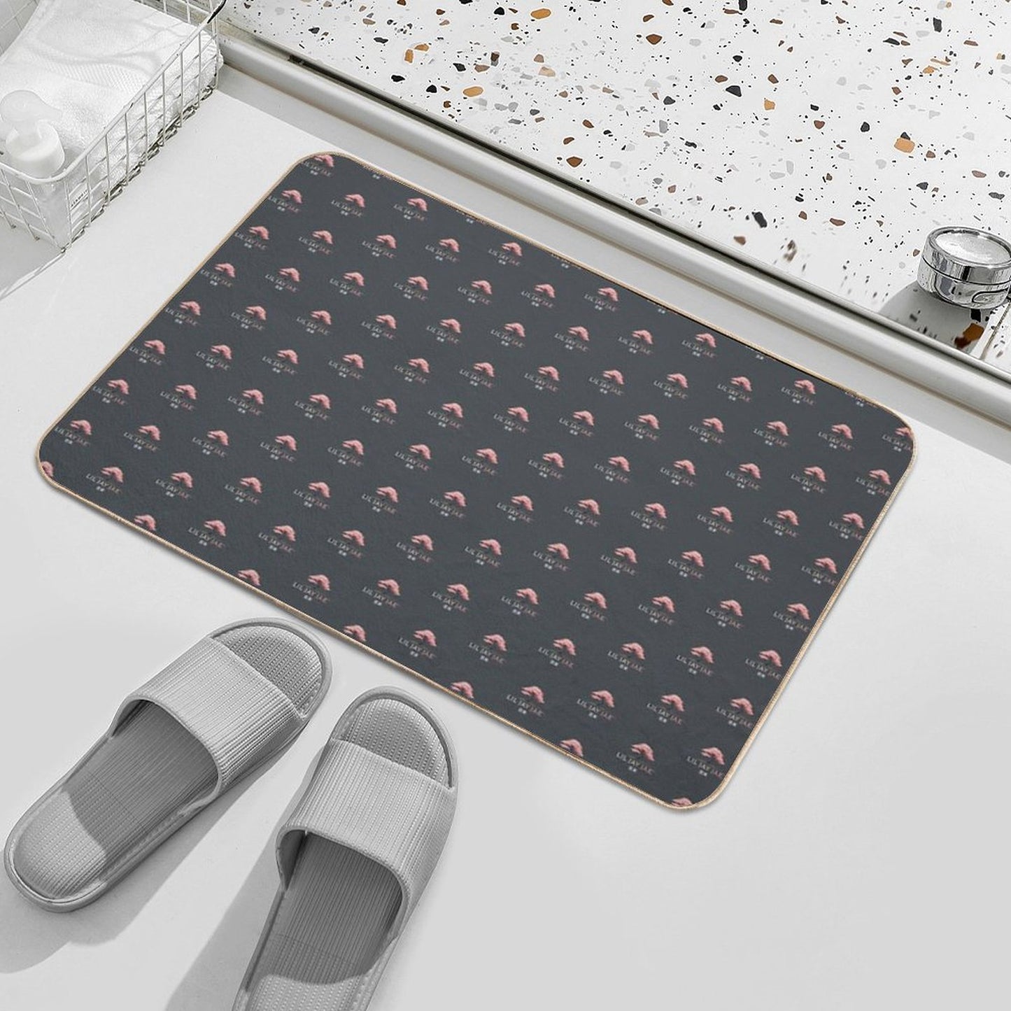 LiL Jay Jae Logo Collection  Dirt-Trapping Bath Mat