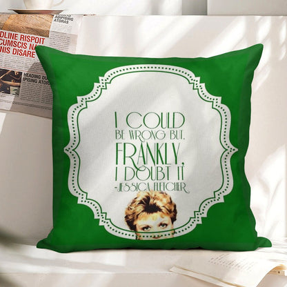 She's Never Wrong Linen Throw Pillow Cover