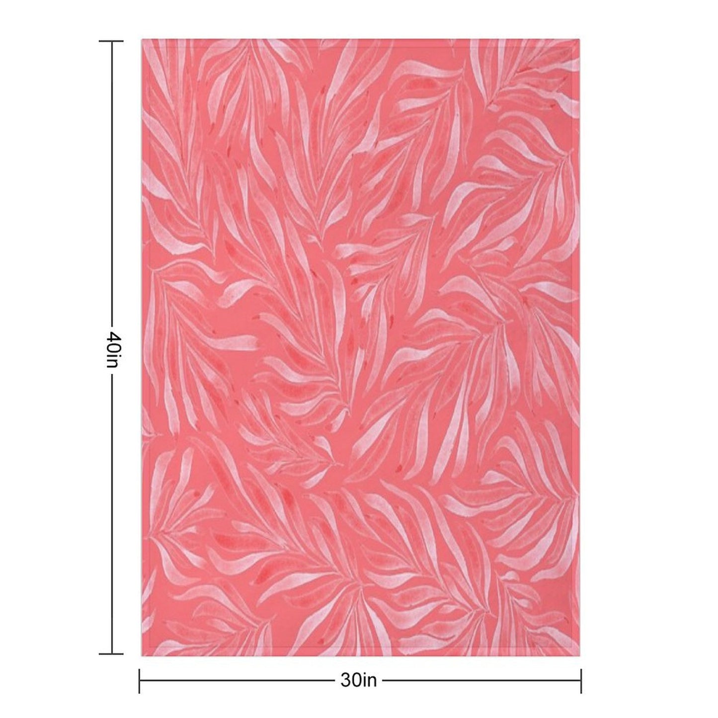 Coral Pink Throw Blanket